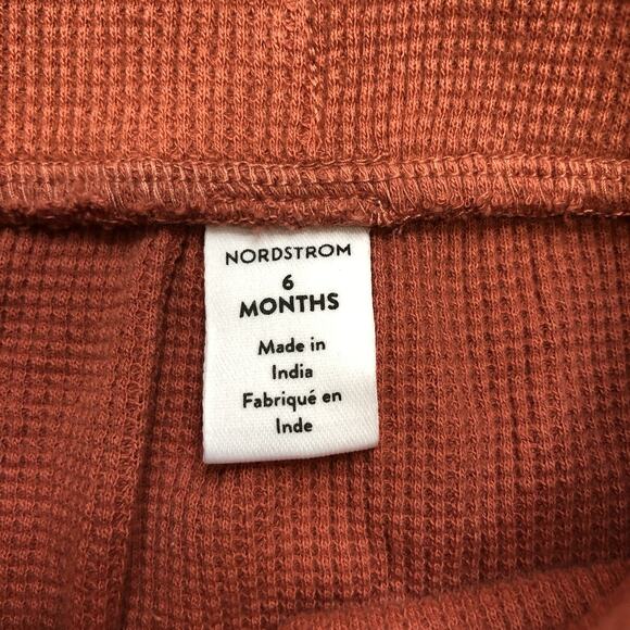 Nordstrom Cottons Baby Boy Newborn 2Pc Set Teal Rustic Sz 6M Abstract - Picture 6 of 8